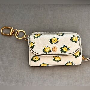 Tory Burch Rose coin wallet